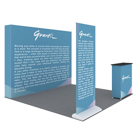 10x10 pop up display